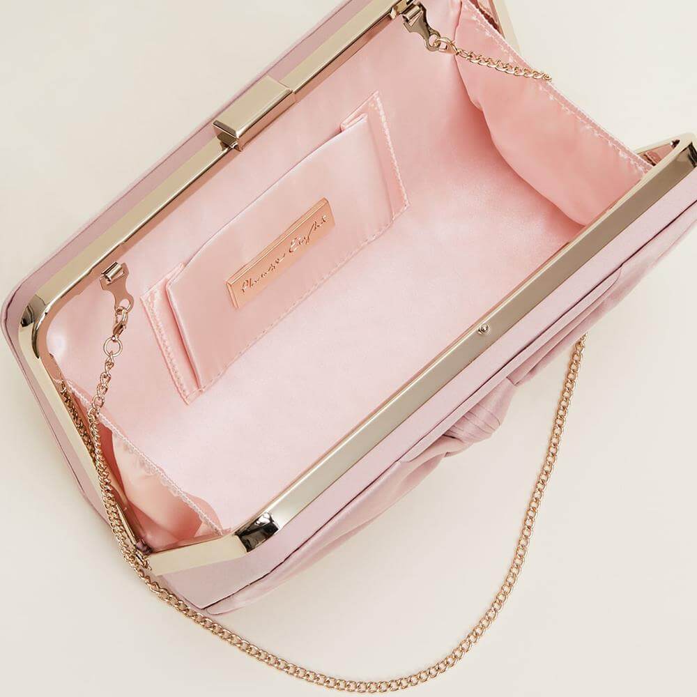 Rose pink clutch clearance bags